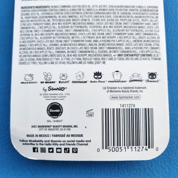 NEW Lip Smacker Sanrio Hello Kitty 8-Piece Flavored Lip Balm My Melody Little - Picture 8 of 16